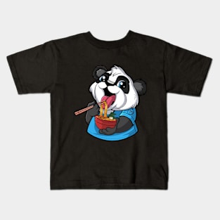 Cute Panda Ramen TShirt Kids T-Shirt